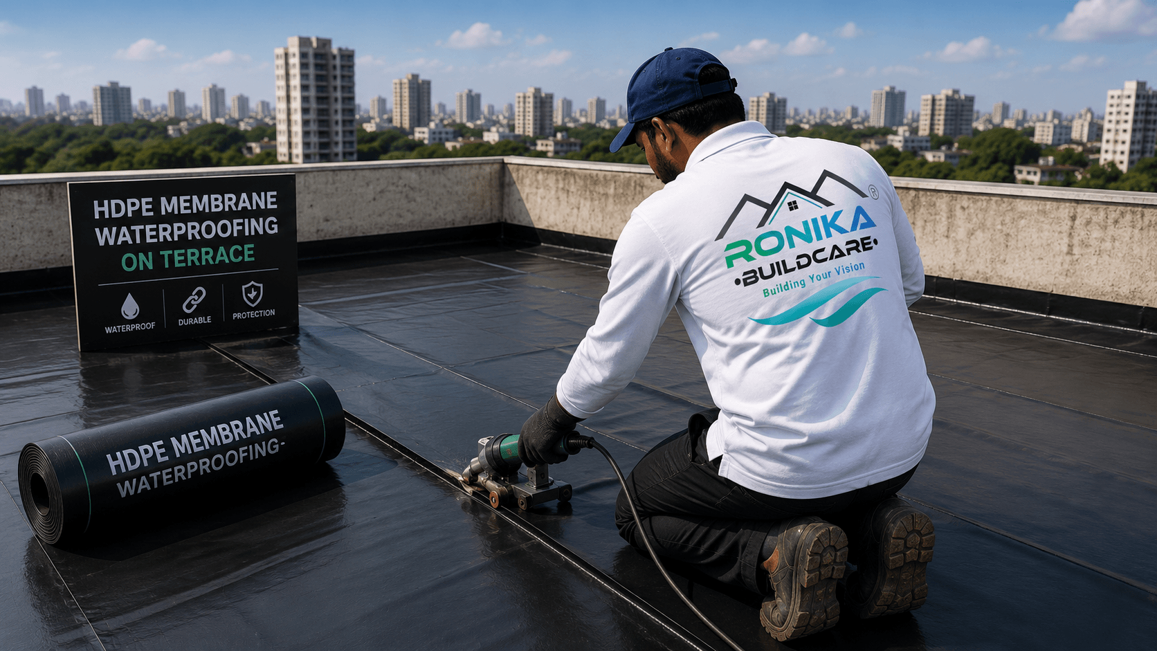 HDPE Membrane Waterproofing