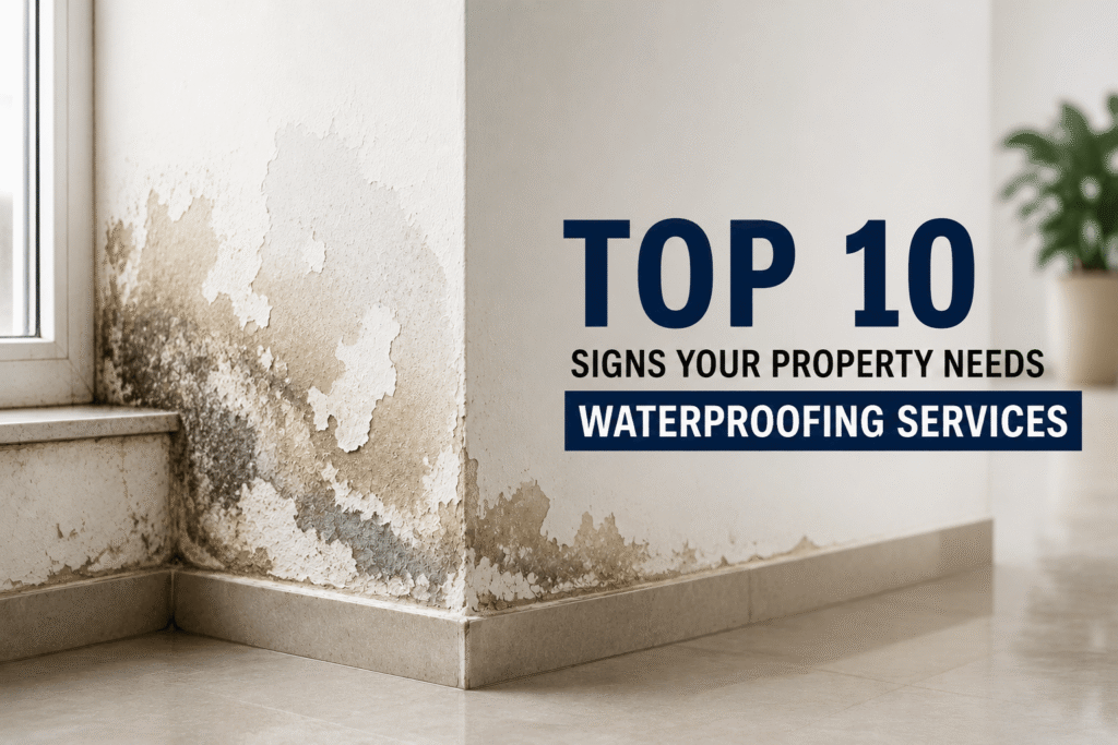 Top 10 Signs Your Property Needs Waterproofing Services